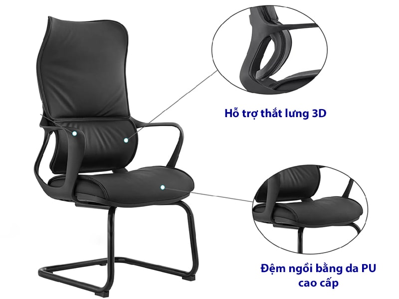 Ghế chân quỳ chất liệu da PU cao cấp hiện đại Lati-V PU