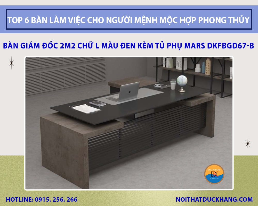 6 mẫu bàn làm việc cho người mệnh Mộc hợp phong thủy