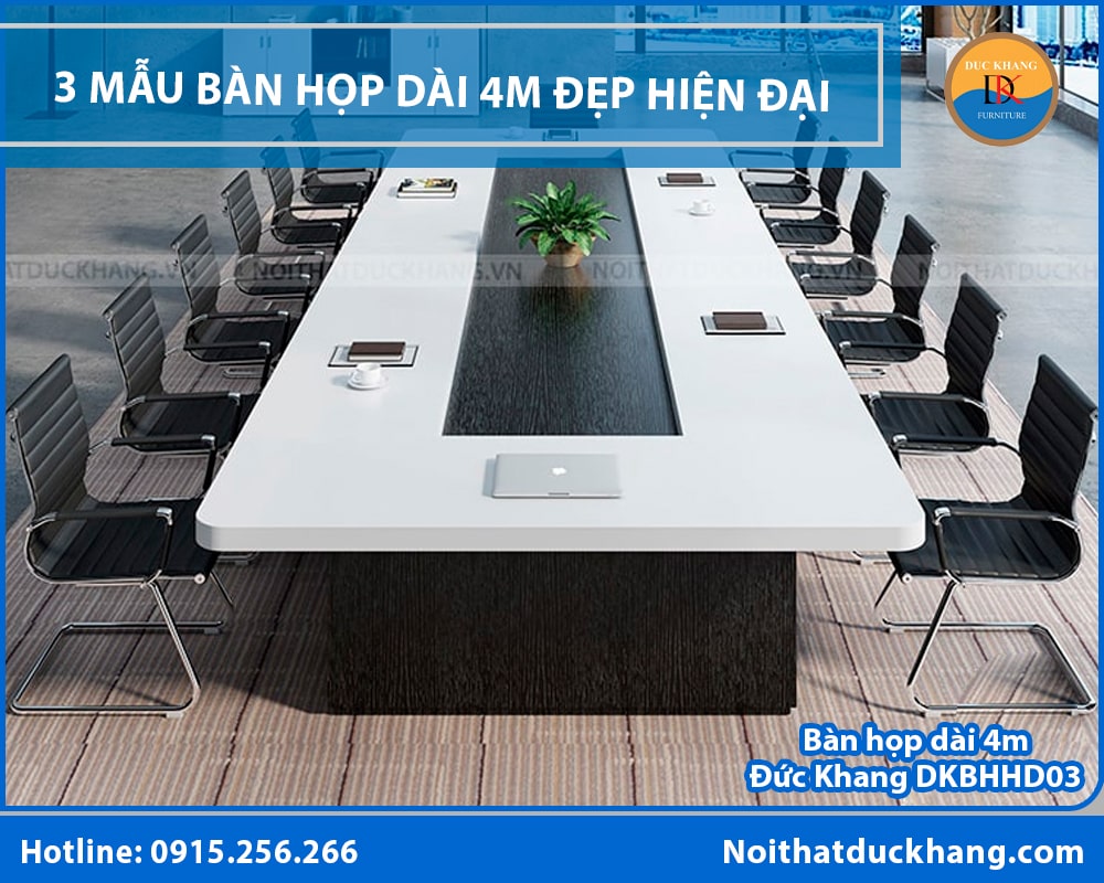 Bàn họp dài 4m Đức Khang DKBHHD03 Bàn họp dài 4m Đức Khang DKBHHD03