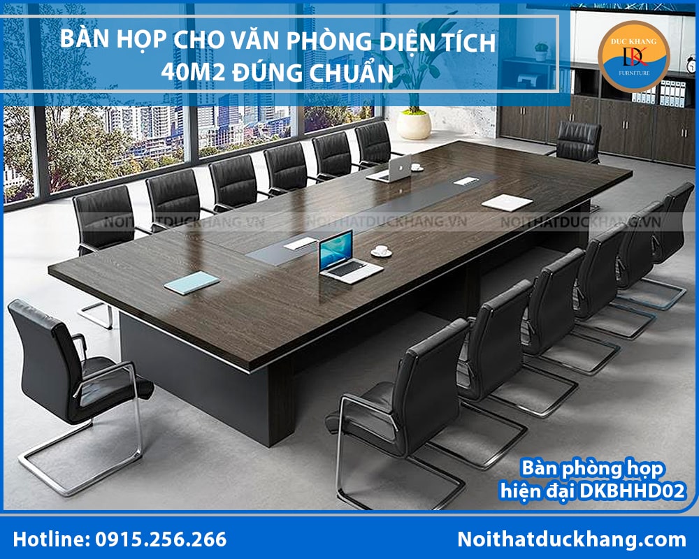Bàn phòng họp hiện đại, thiết kế sang trọng DKBHHD02