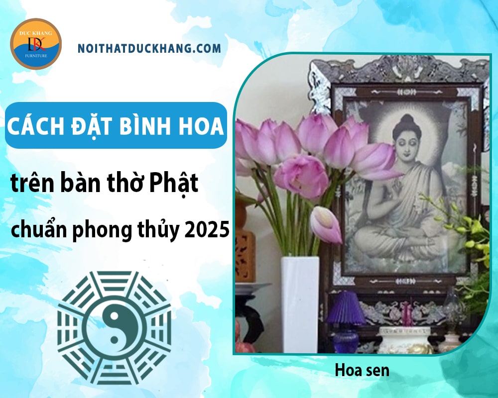 Nên chọn hoa gì cúng trên bàn thờ Phật - Hoa sen