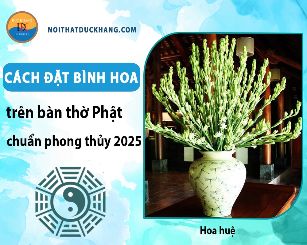Nên chọn hoa gì cúng trên bàn thờ Phật - Hoa huệ