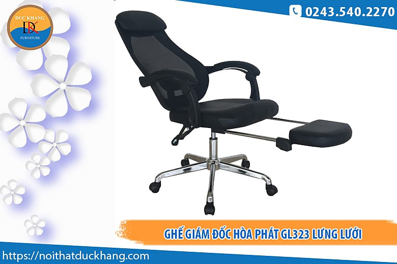 Ghế lưới ngả lưng giám đốc GL323 Ghế lưới ngả lưng giám đốc GL323