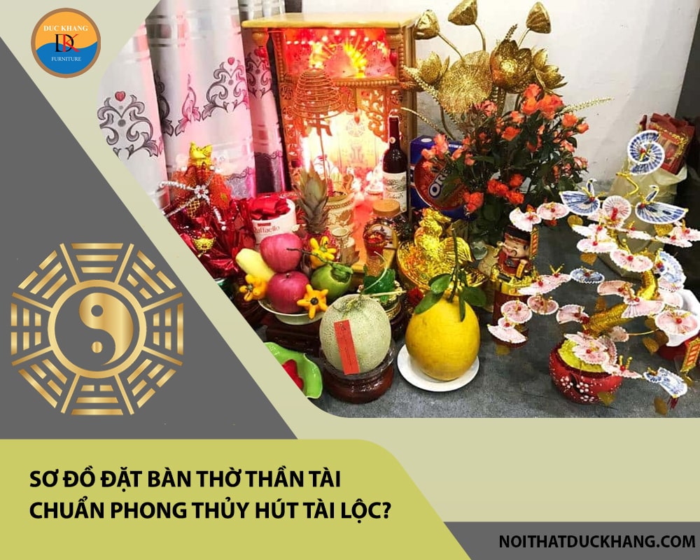 Sơ đồ đặt bàn thờ thần tài chuẩn phong thủy hút tài lộc? Sơ đồ đặt bàn thờ thần tài chuẩn phong thủy hút tài lộc?