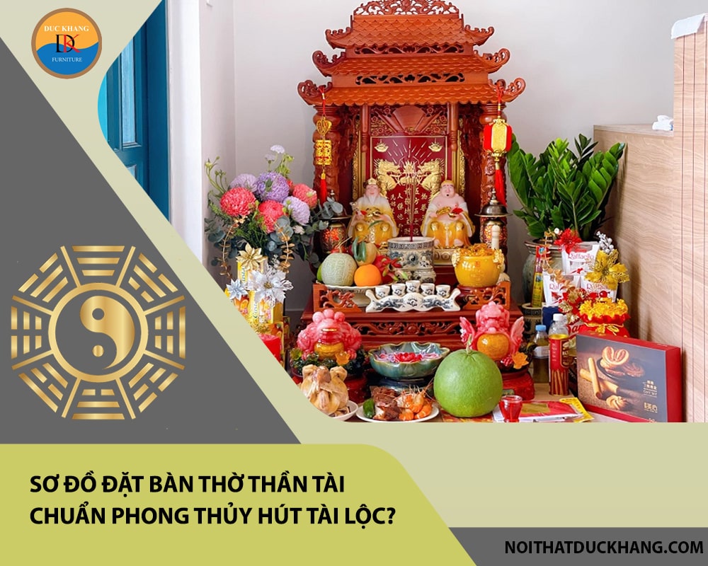 Sơ đồ đặt bàn thờ thần tài chuẩn phong thủy hút tài lộc? Sơ đồ đặt bàn thờ thần tài chuẩn phong thủy hút tài lộc?