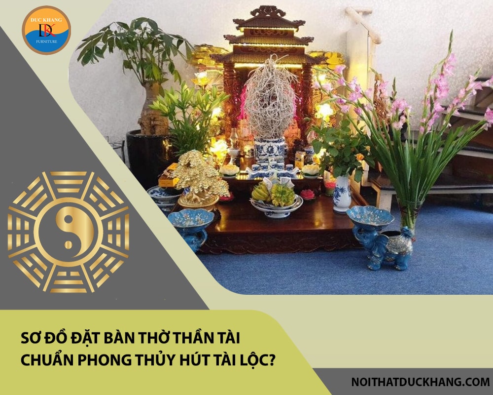 Sơ đồ đặt bàn thờ thần tài chuẩn phong thủy hút tài lộc? Sơ đồ đặt bàn thờ thần tài chuẩn phong thủy hút tài lộc?