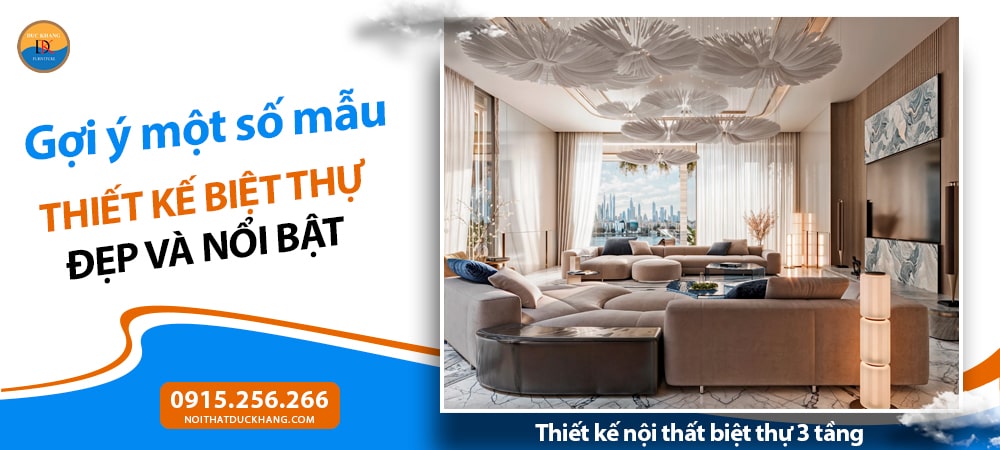 Thiết kế nội thất biệt thự 3 tầng