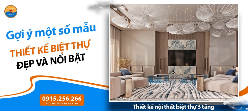 Thiết kế nội thất biệt thự 3 tầng
