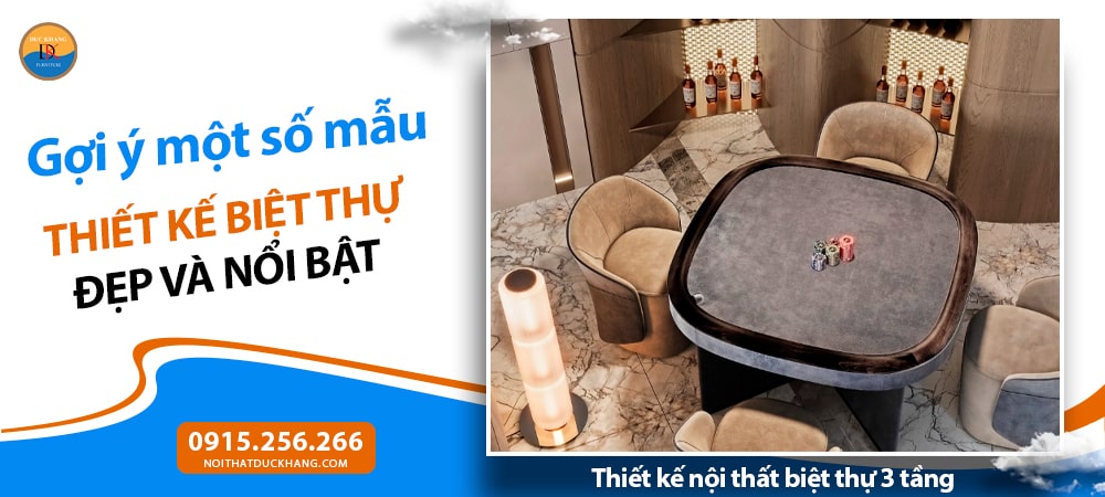 Thiết kế nội thất biệt thự 3 tầng