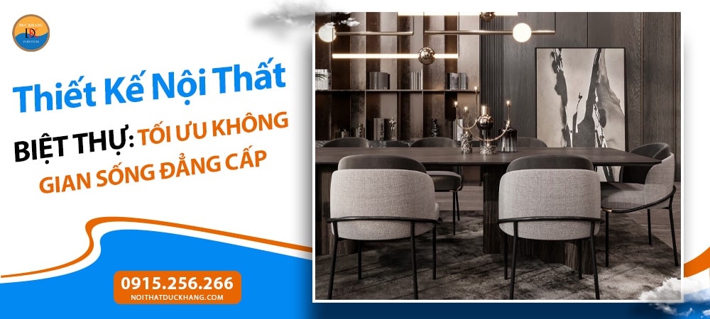 Thiết Kế Nội Thất Biệt Thự: Tối Ưu Không Gian Sống Đẳng Cấp