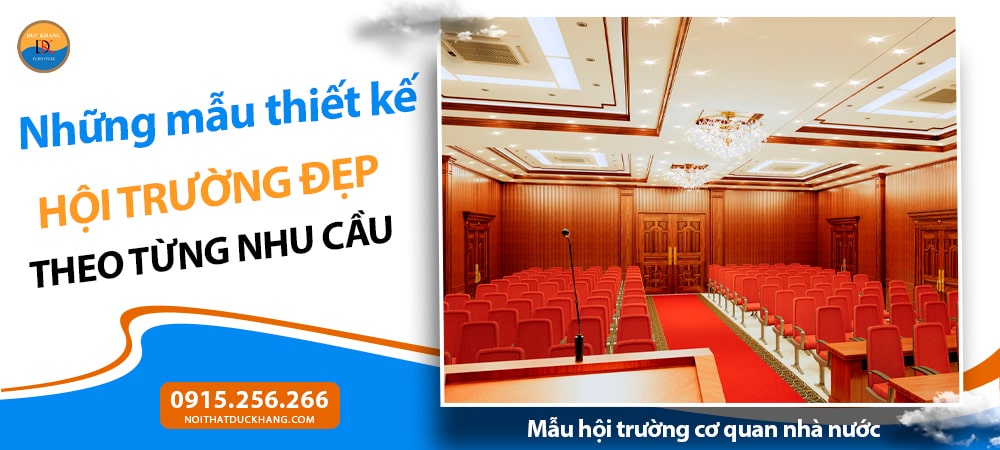 Mẫu hội trường cơ quan nhà nước