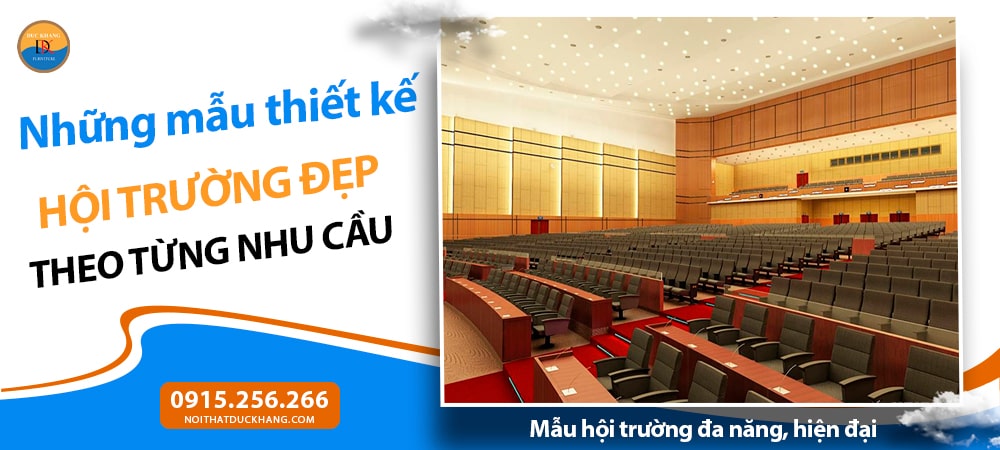 Mẫu hội trường đa năng, hiện đại