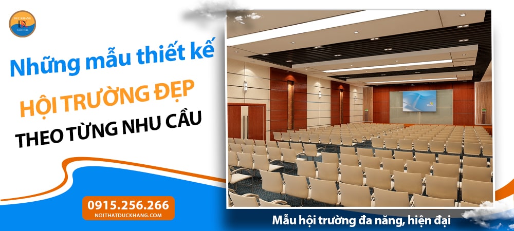 Mẫu hội trường đa năng, hiện đại