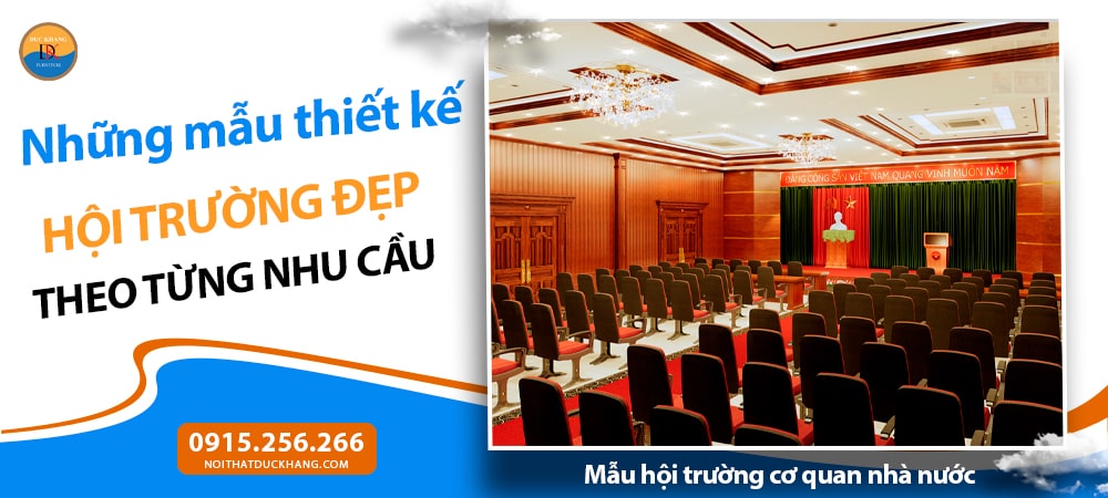 Mẫu hội trường cơ quan nhà nước