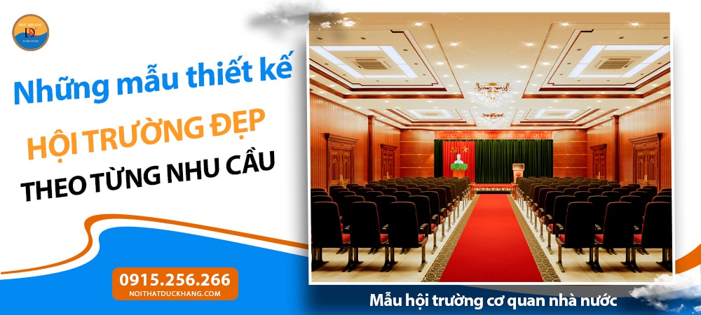 Mẫu hội trường cơ quan nhà nước