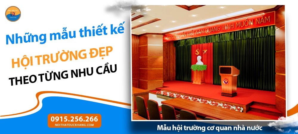 Mẫu hội trường cơ quan nhà nước