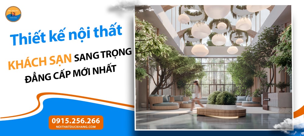 Thiết kế nội thất khách sạn sang trọng đẳng cấp mới nhất 2025