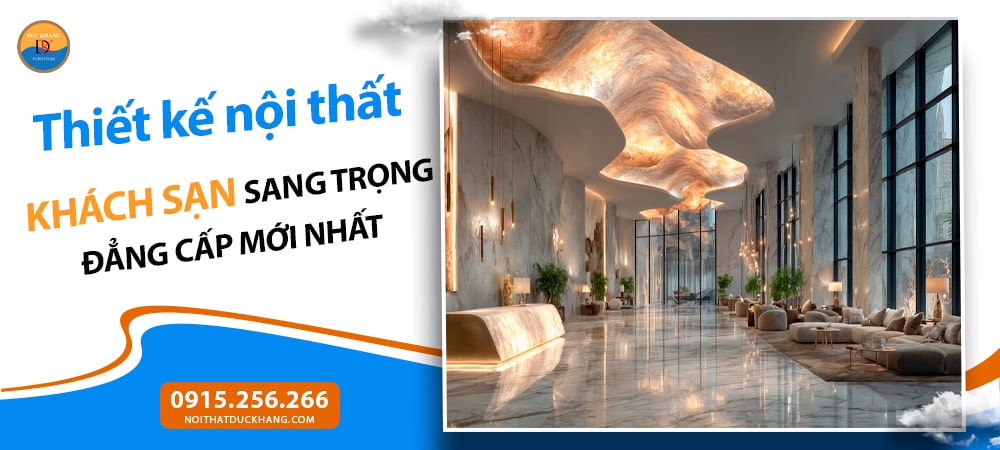 Thiết kế nội thất khách sạn sang trọng đẳng cấp mới nhất 2025