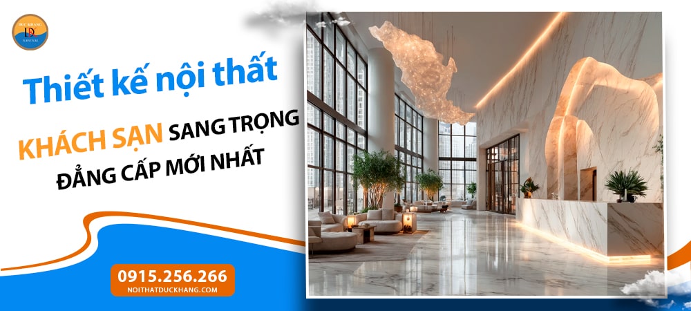 Thiết kế nội thất khách sạn sang trọng đẳng cấp mới nhất 2025