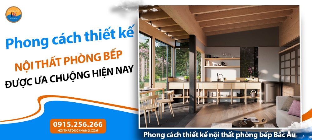 Phong cách thiết kế nội thất phòng bếp Bắc Âu (Scandinavian)