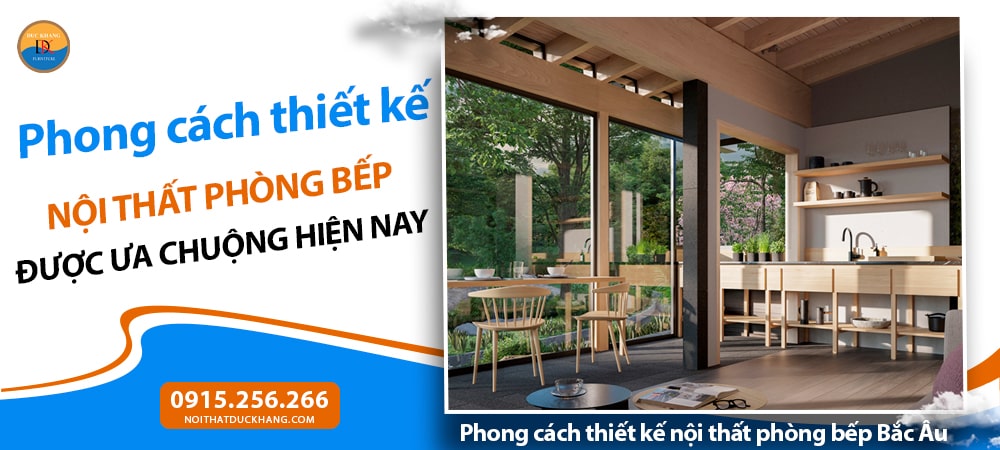 Phong cách thiết kế nội thất phòng bếp Bắc Âu (Scandinavian)