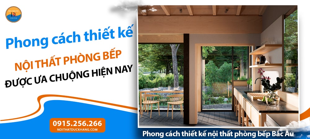 Phong cách thiết kế nội thất phòng bếp Bắc Âu (Scandinavian)