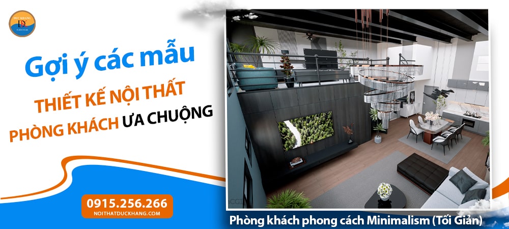 Phòng khách phong cách Minimalism (Tối Giản)