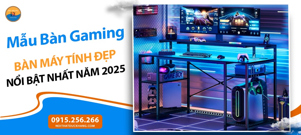 Mẫu Bàn Gaming, Bàn Máy Tính Đẹp, Đa Năng Cho Streamer Mẫu Bàn Gaming, Bàn Máy Tính Đẹp, Đa Năng Cho Streamer