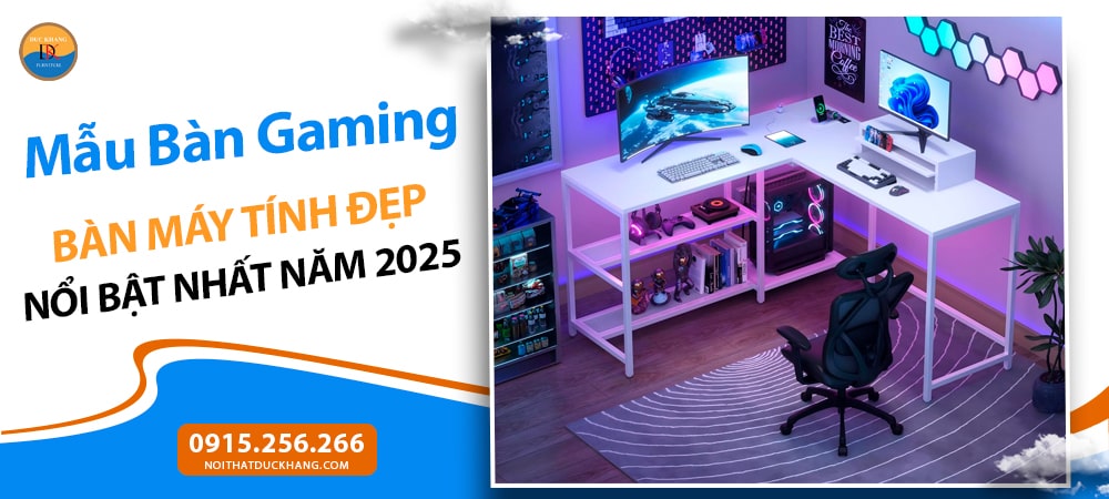 Mẫu Bàn Gaming, Bàn Máy Tính Đẹp, Đa Năng Cho Streamer Mẫu Bàn Gaming, Bàn Máy Tính Đẹp, Đa Năng Cho Streamer