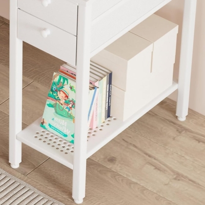 Bàn làm việc tại nhà hình chữ nhật kèm ngăn kéo và giá sách mở - BTNDK03