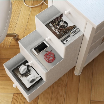 Bàn làm việc tại nhà hình chữ nhật kết hợp tủ lưu trữ và kệ nâng máy tính - BTNDK05