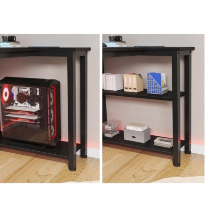 Bàn làm việc tại nhà kết hợp chân đế máy tính và đèn LED - BTNDK09