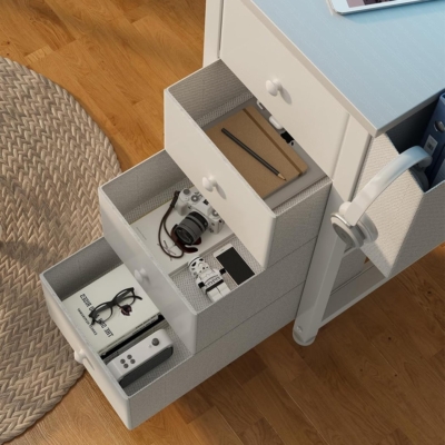 Bàn làm việc tại nhà kết hợp chân đế máy tính và đèn LED - BTNDK09