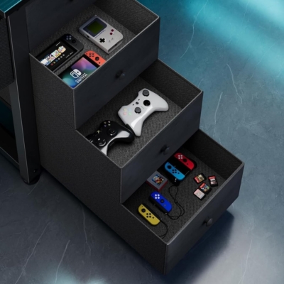 Bàn làm việc tại nhà kết hợp chân đế máy tính và đèn LED - BTNDK09