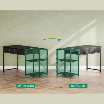 Bàn làm việc tại nhà hiện đại chân sắt, kết hợp ổ cắm tiện lợi - BTNDK11