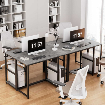 Bàn làm việc tại nhà chân sắt chữ nhật, kết hợp kệ để CPU đa năng - BTNDK19