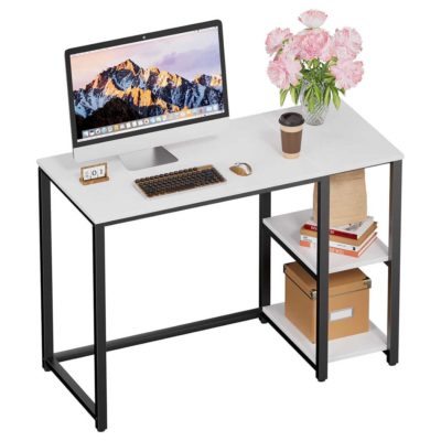 Bàn làm việc tại nhà chân sắt chữ nhật, kết hợp kệ để CPU đa năng - BTNDK19