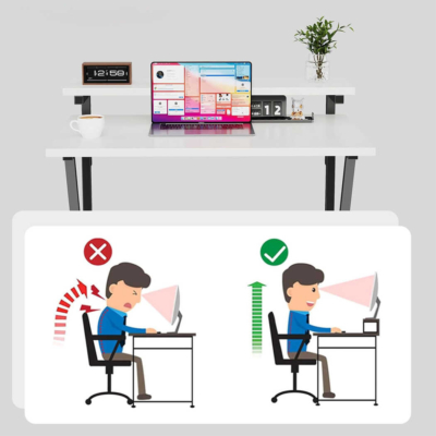 Bàn làm việc tại nhà chữ K chân sắt, mặt bàn gỗ công nghiệp cao cấp - BTNDK22