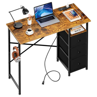 Bàn làm việc tại nhà chân sắt sơn tĩnh điện bền bỉ BTNDK25