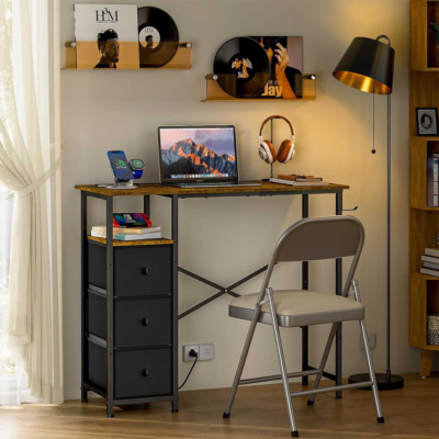 Bàn làm việc tại nhà chân sắt sơn tĩnh điện bền bỉ BTNDK25