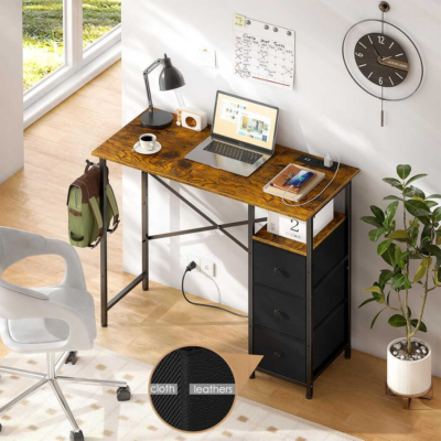 Bàn làm việc tại nhà chân sắt sơn tĩnh điện bền bỉ BTNDK25