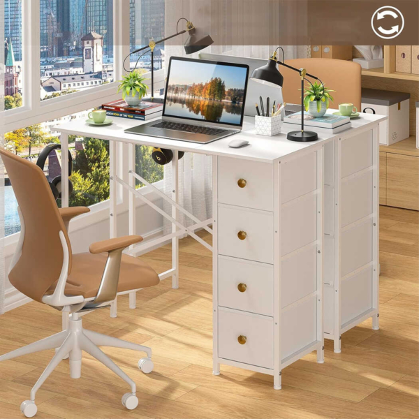 Bàn làm việc tại nhà chân sắt sơn tĩnh điện bền bỉ BTNDK25