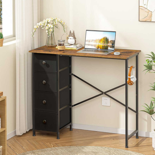 Bàn làm việc tại nhà chân sắt sơn tĩnh điện bền bỉ BTNDK25
