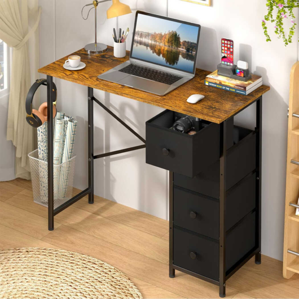 Bàn làm việc tại nhà chân sắt sơn tĩnh điện bền bỉ BTNDK25