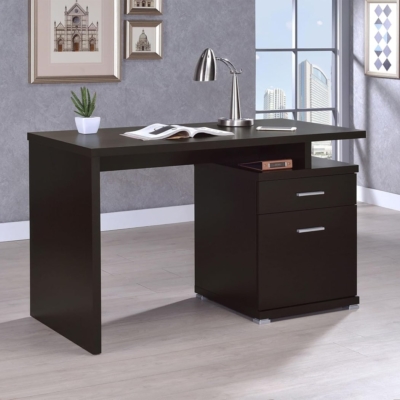 Bàn làm việc tại nhà bằng gỗ tích hợp tủ hồ sơ lưu trữ tiện lợi BTNDK27