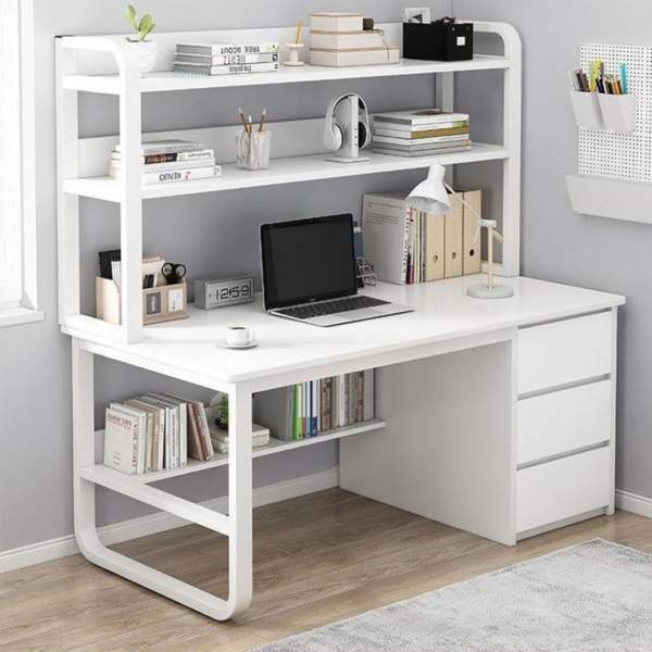 Bàn làm việc tại nhà tích hợp tủ lưu trữ 3 ngăn kéo hiện đại BTNDK31