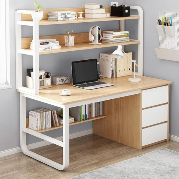 Bàn làm việc tại nhà tích hợp tủ lưu trữ 3 ngăn kéo hiện đại BTNDK31