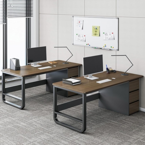Bàn làm việc tại nhà tích hợp tủ lưu trữ 3 ngăn kéo hiện đại BTNDK31