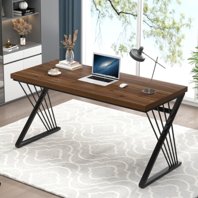 Bàn làm việc tại nhà nhỏ gọn chữ Z, mặt gỗ công nghiệp BTNDK33