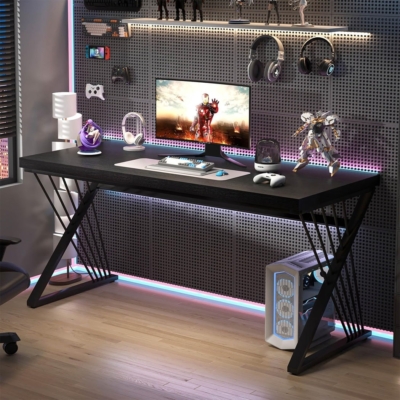 Bàn làm việc tại nhà nhỏ gọn chữ Z, mặt gỗ công nghiệp BTNDK33